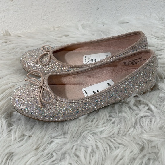 NORDSTROM RACK ROSE BALLET FLAT SPARKLES SIZE 5 - Picture 4 of 8